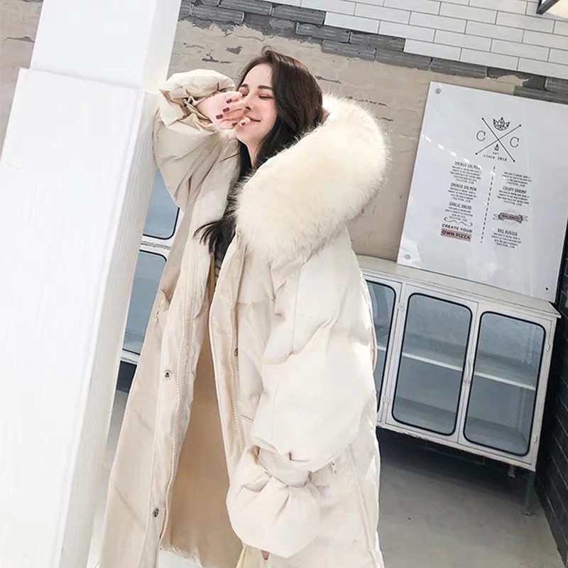 -30 Degree Loose Women Down Jackets Coat Duck Down