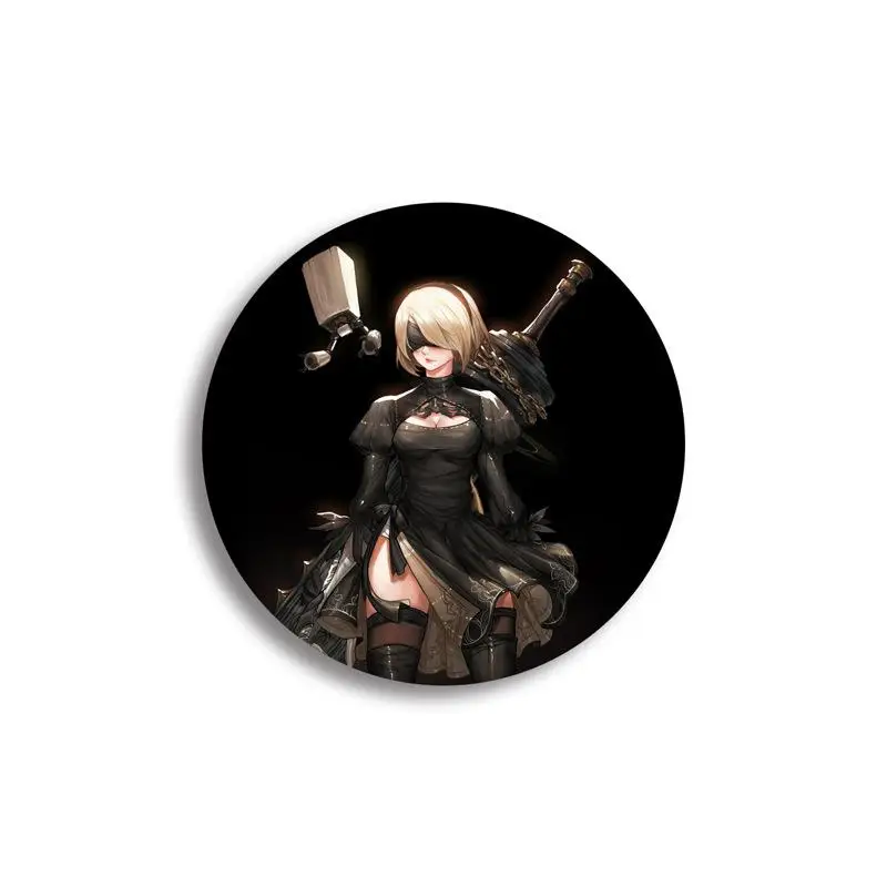 8 Аниме игровой НИР: Automata значок модная игра мультфильм фигурка Nier Automata броши булавка ювелирные изделия аксессуары - Окраска металла: 8