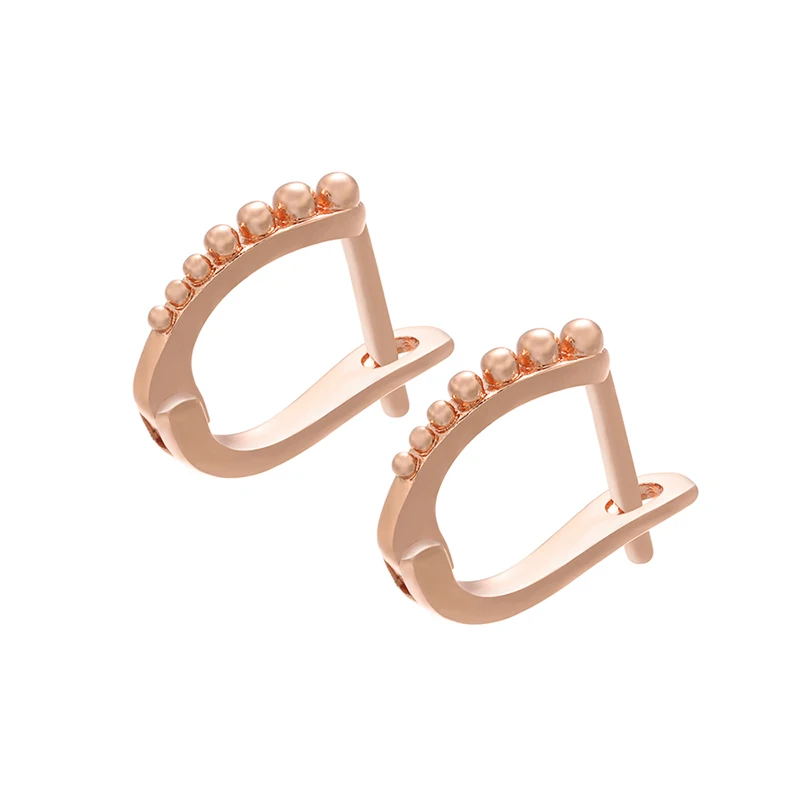 pink-two pair ZHUKOU две пары 12x14 мм золото серебро высокое качество латунь простые серьги крюк аксессуары для ручной работы DIY серьги Модель: VE97 - Цвет: pink-two pair