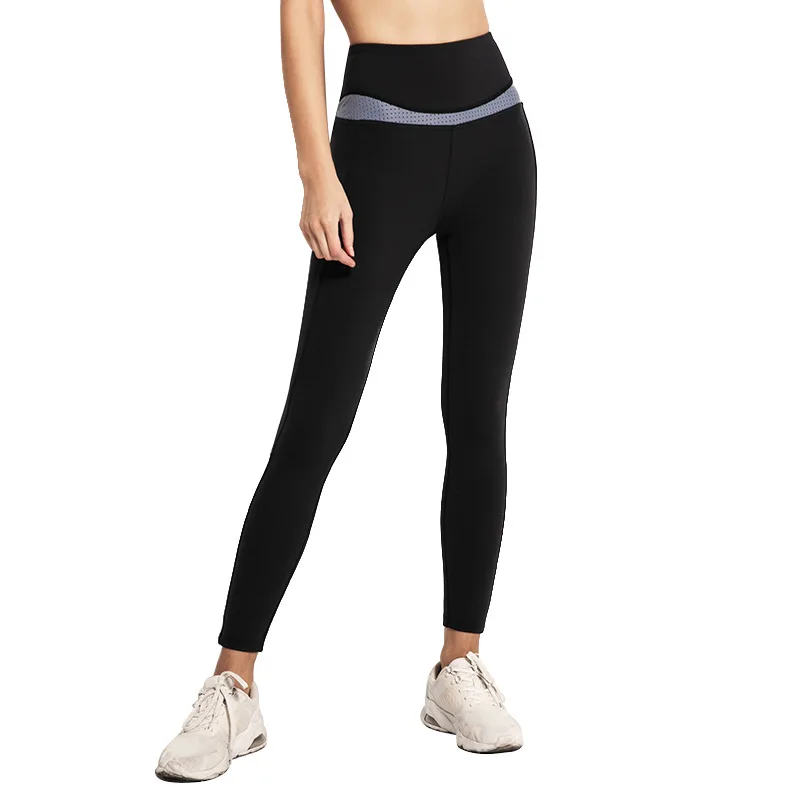 

High Waist Running Full Length Leggings Slim Elastic Sportswear Women Fitness Yoga Trousers Sports Pants