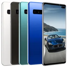 S10 + smartphone fullscreen2gb + 16gb 4 núcleo android 6.0 dedo face id câmera dupla 4g telefone celular inteligente