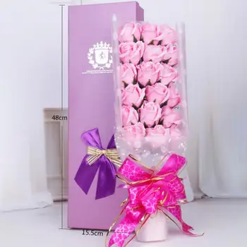 

18 Pcs Scented Bath Soap Rose Flower Plant Essential Oil Rose Soap Set With Gift Box The Best Gifts For Women Valentine's Day