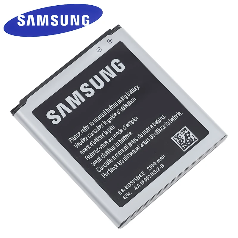 Оригинальный аккумулятор для Samsung Galaxy Core 2 G355H телефона G355 G3559 G3558 G3556D 2000 мА/ч g355. |