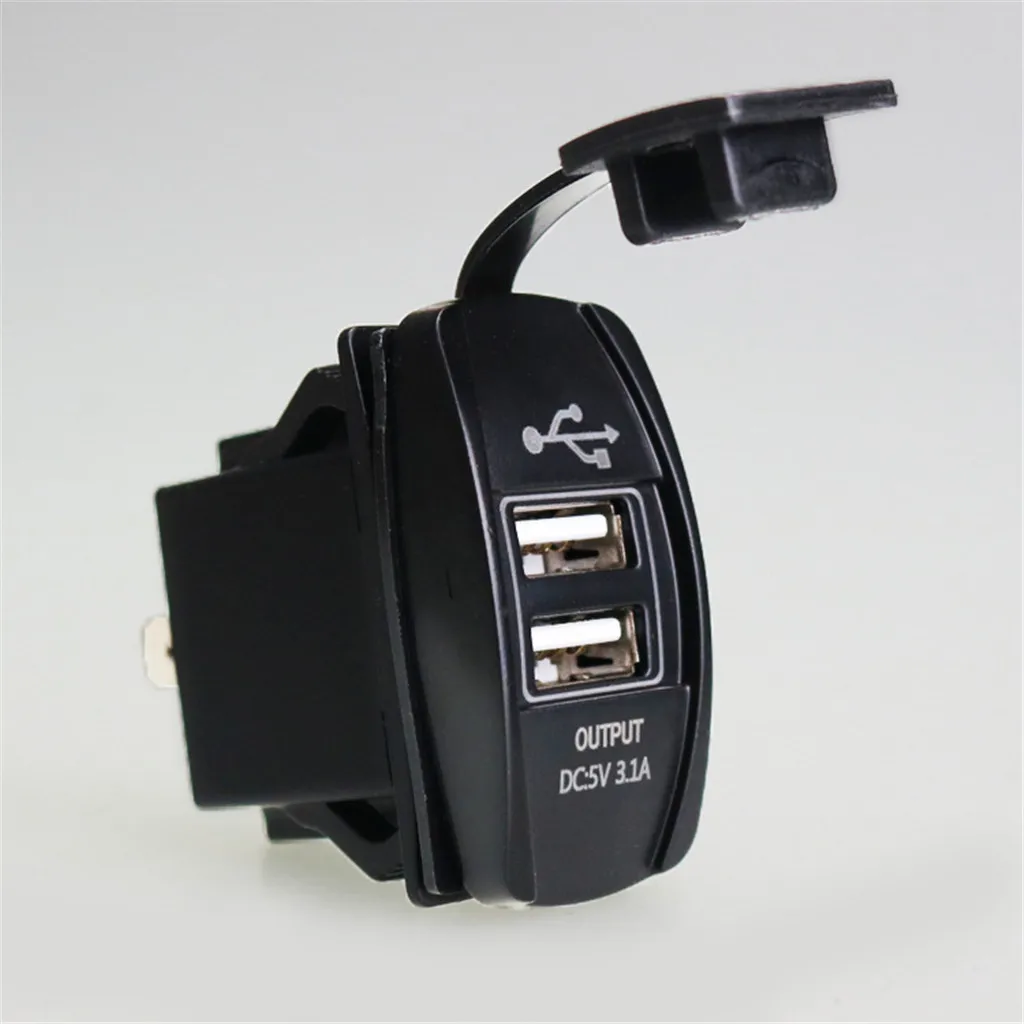 12/24V 3.1A автомобиля Motorcyc Dual USB Мощность Порты и разъёмы Разъем светодиодный Дисплей Bs Dual USB Мощность Фирменная Новинка и высокое качество