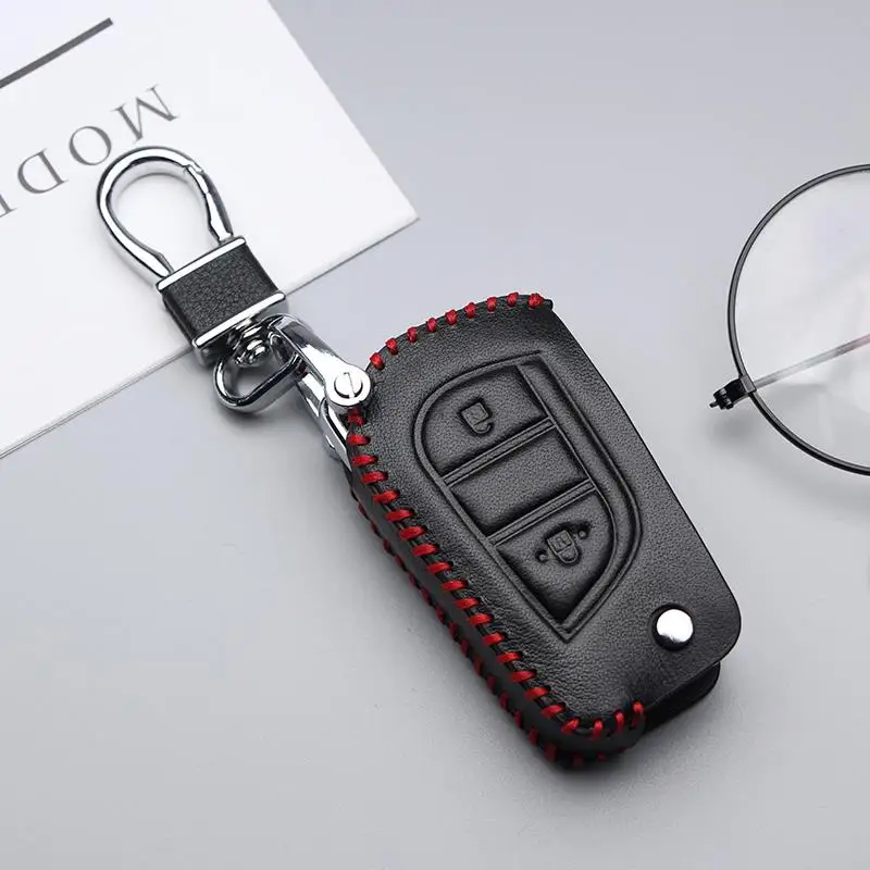 Для Toyota Avensis Corolla Prius Camry Vitz RAV4 C-HR, автомобильный брелок Yaris Auris, брелок для ключей, чехол для ключей, чехол для автомобиля