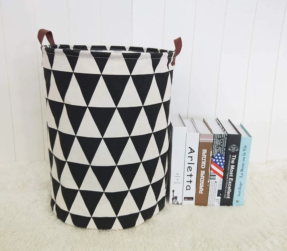 Large Folding Laundry Basket Storage Box Barrel For Storing Toys &Amp; Laundry