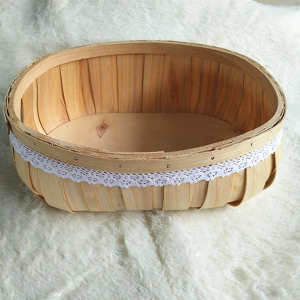 

Tool Easy Use Reusable Photo Studio Infants Girls Boys Props Ornament Newborn Baby Photography Prop Decorations Wooden Basket