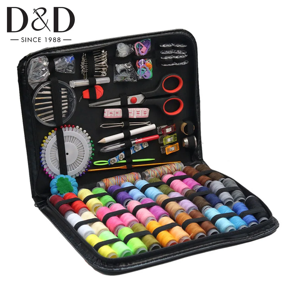 

183Pcs/Set Travel Sewing Kit Box Kitting Needles Tools Quilting Thread Stitching Embroidery Craft Sewing Kits Christmas Gifts