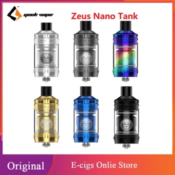 

Original GeekVape Zeus Nano Tank wi 3.5ml/2ml Capacity & 0.4ohm / 0.6ohm Coil 510 Drip Tip MTL/DTL Vaporizer E-Cig Vape Atomizer