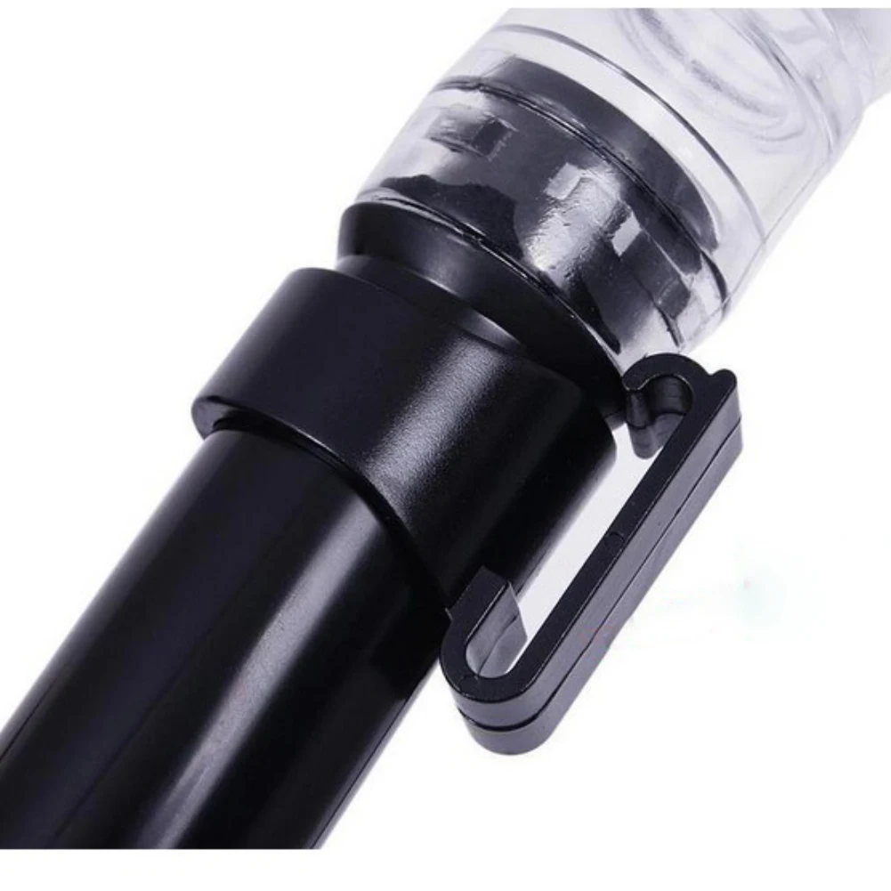 Black Silicone Totally Dry Snorkel Set Scuba Swimming Diving Snorkeling New