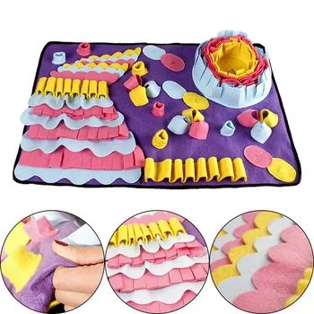 

Pet Dog Sniffing Mat Find Food Training Blanket Play Toys Dog Mat For Relieve Stress Puzzle Sniffing Mat Pad