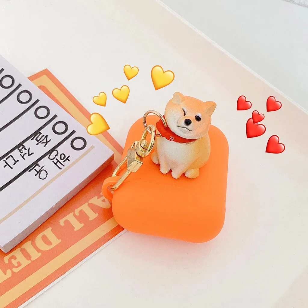 Silicone Earphone Case Anti-lost Protective Cover Skin Case For Apple AirPods Charging Earphone Case for airpods 103#B