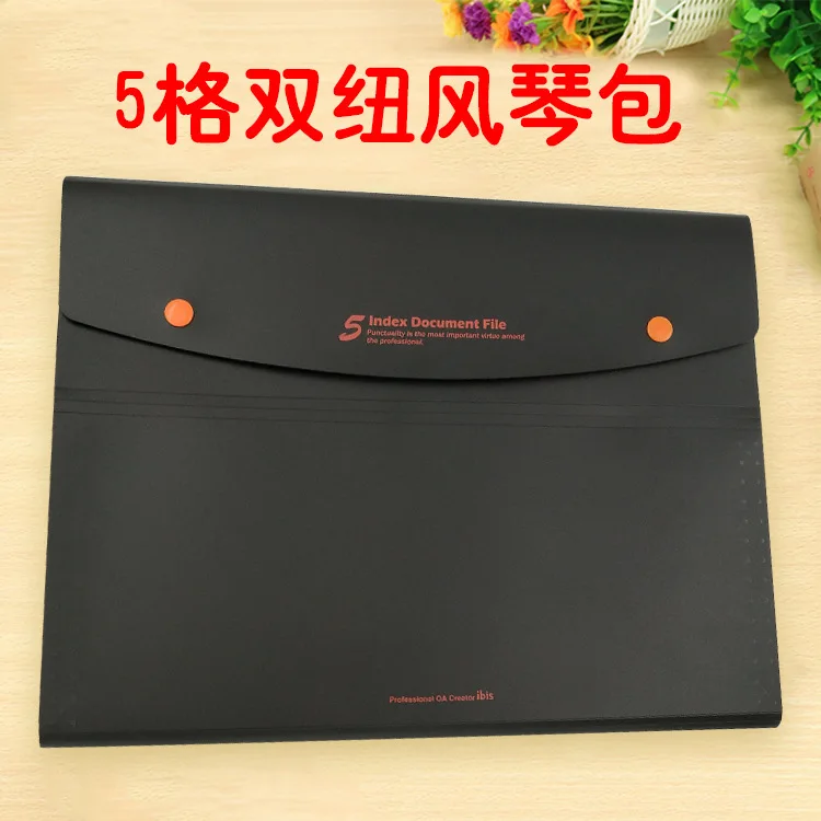 Manufacturers Currently Available Direct Selling A4-5 Lattice Double Folium File Holder Students Exam Paper Folder File Bag Mult