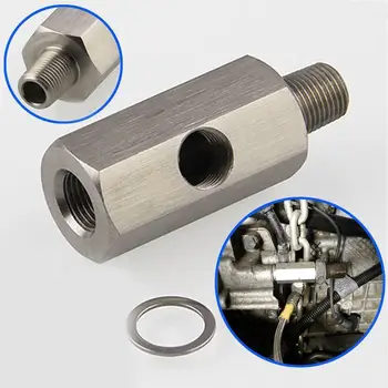 

Stainless steel 1/8'' BSPT Oil Pressure Sensor Tee Feed Adapter T to Gauge Line Turbo NPT N0W5