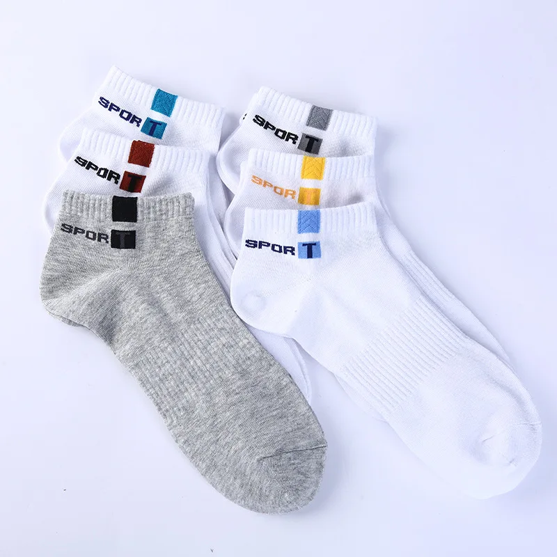 10 Pairs Men Short Sock Sports Male Running Non-slip Basketball Shoes Socks Cotton Breathable Sweat Absorption Stealth Ship Sock