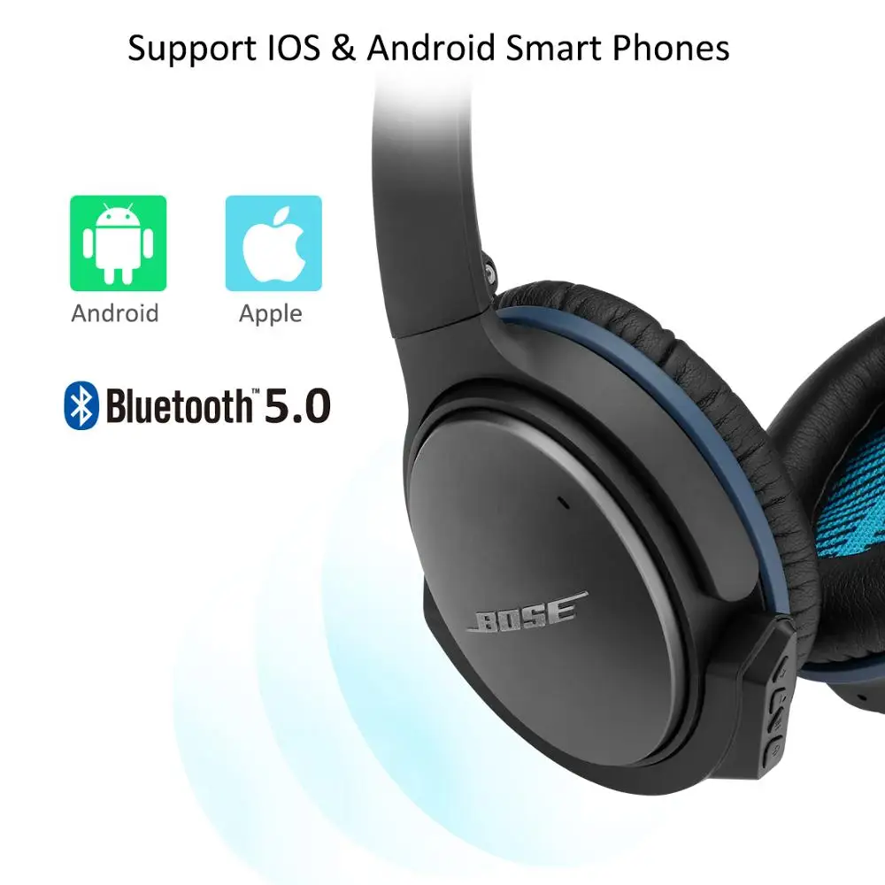 aptX codec Wireless Bluetooth Adapter for Bose QC 25 QuietComfort 25 Headphones QC25 