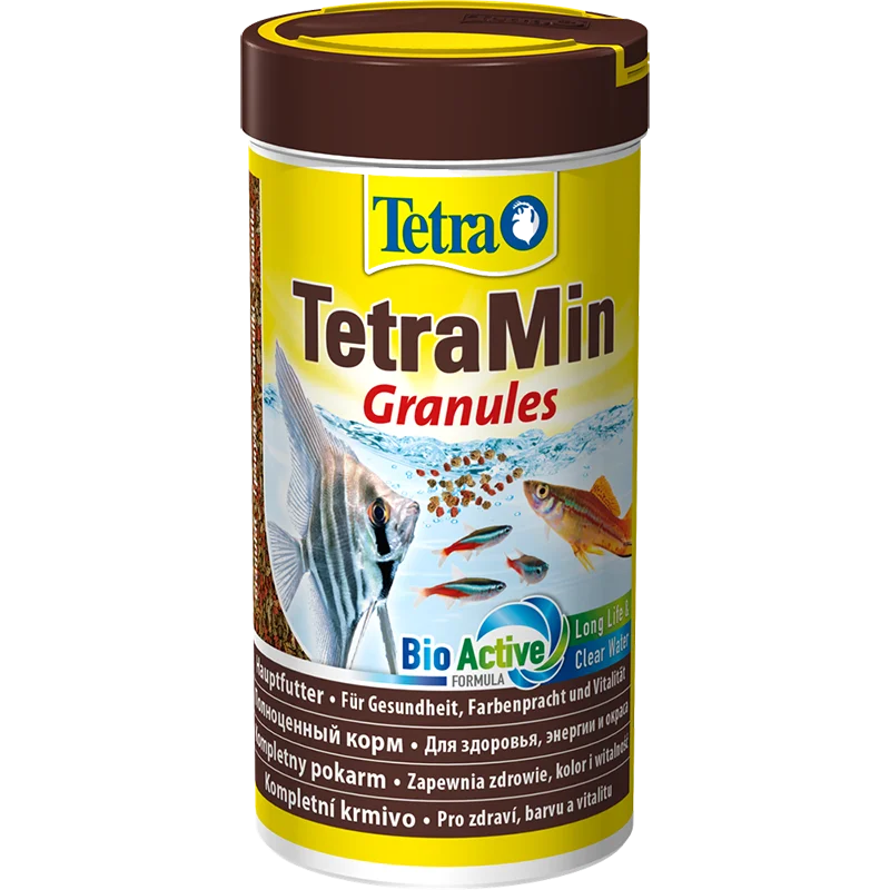 TetraMin Granules Основной корм для всех видов аквариумных рыб гранулы | Дом и сад