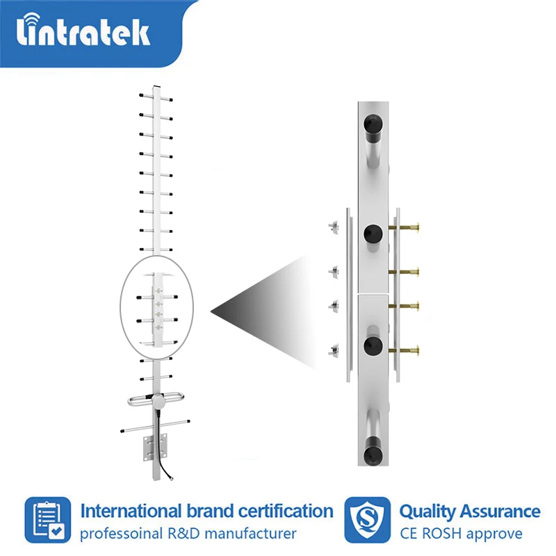 20dBi 2G 3G 4G 야기 외부 안테나 824-2700mhz 셀룰러 증폭기 신호 증폭기 리피터 GSM UMTS LTE 야외 안테나