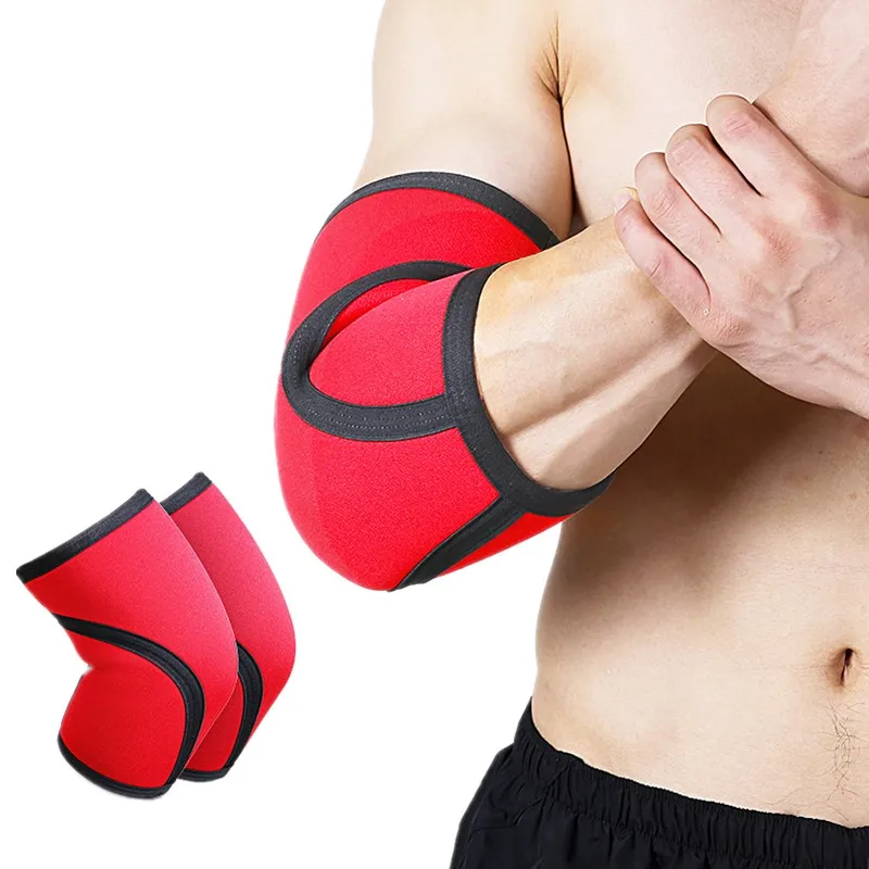 

7mm Neoprene Elbow Support Brace Thicken for Tennis Weightlifting Crossfit Dumbells Fitness Compression Elbow Protector Sleeve