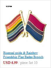 Значок LGBT Pride Rainbow Flag Pinback с кнопкой поддержки значок для геев