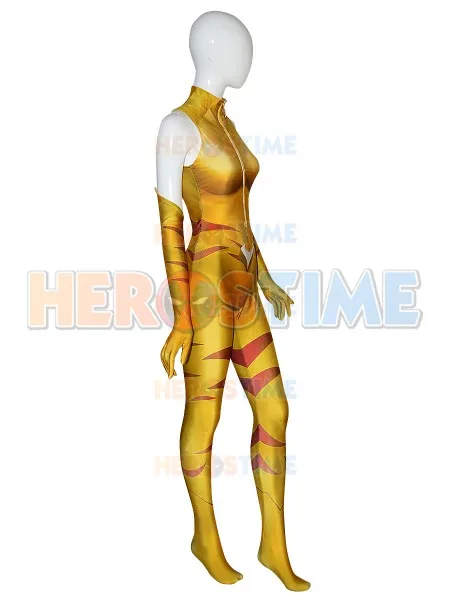 DC Comics Vixen костюм спандекс с принтом женский супергерой косплей костюм Хэллоуин Вечерние боди индивидуальный заказ