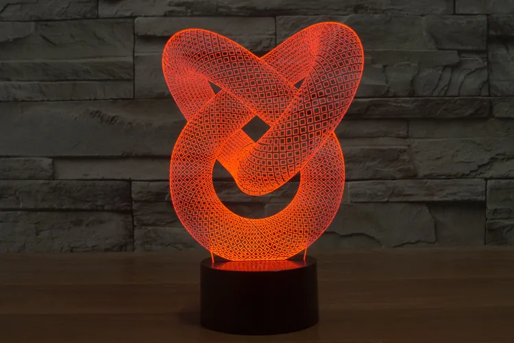 

3D Visual LED Lights Snake Shape7 Color Led Night Lamps For Kids Touch Led Usb Table Lampara Lampe Baby Sleeping Nightlight