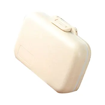 

One Week Travel Seal Portable Creative Storage Grain Fiber Small Pill Box Portable Pill Box Mini Jewelry Sub-Box
