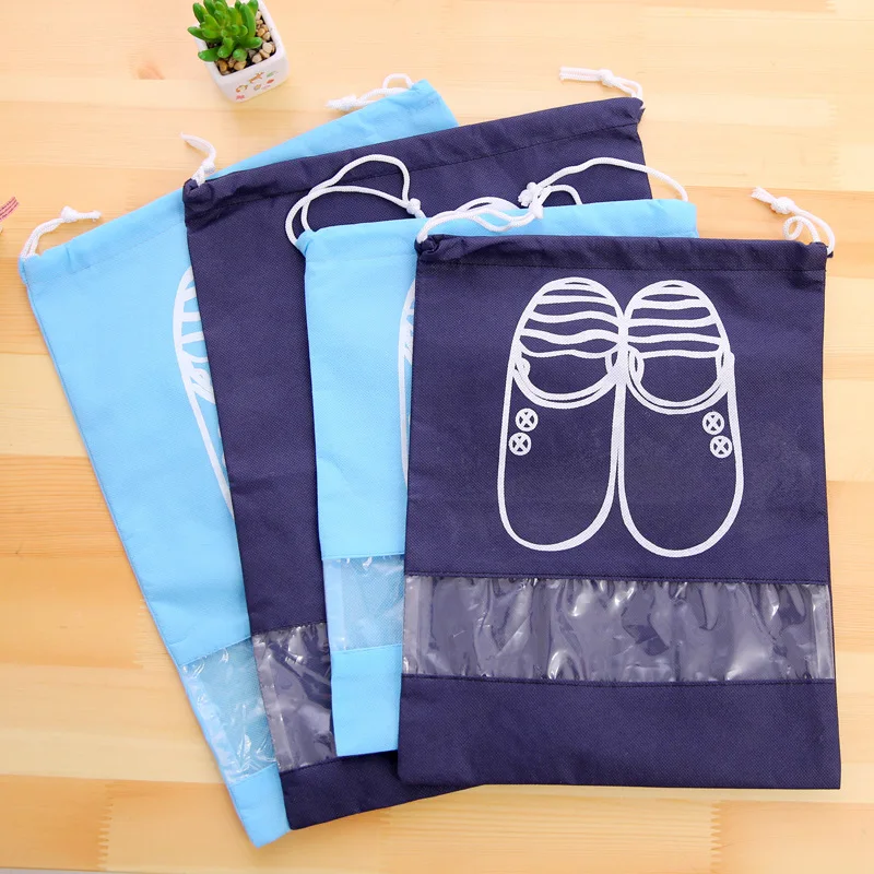 

Portable Waterproof Shoes Bag Organizer s torage Pouch Pocket Packing Bag for Travel randomly 1pcs