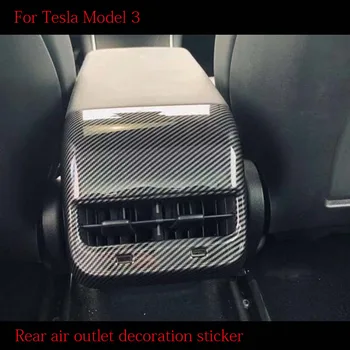 

Car Rear air outlet decoration sticker For Tesla Model 3 back air vent sticker protection sticker car styling sticker