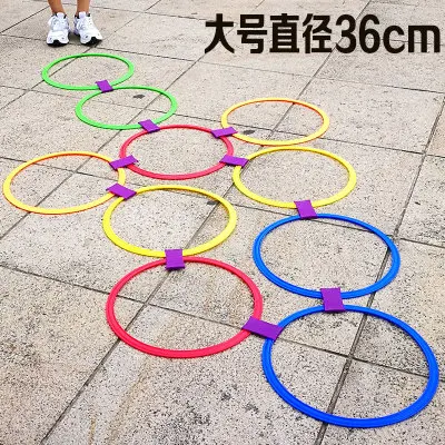 Children's play teaching aids plaid kindergarten hopscotch creative plaid group activities jumping lattice toys - Цвет: Large style