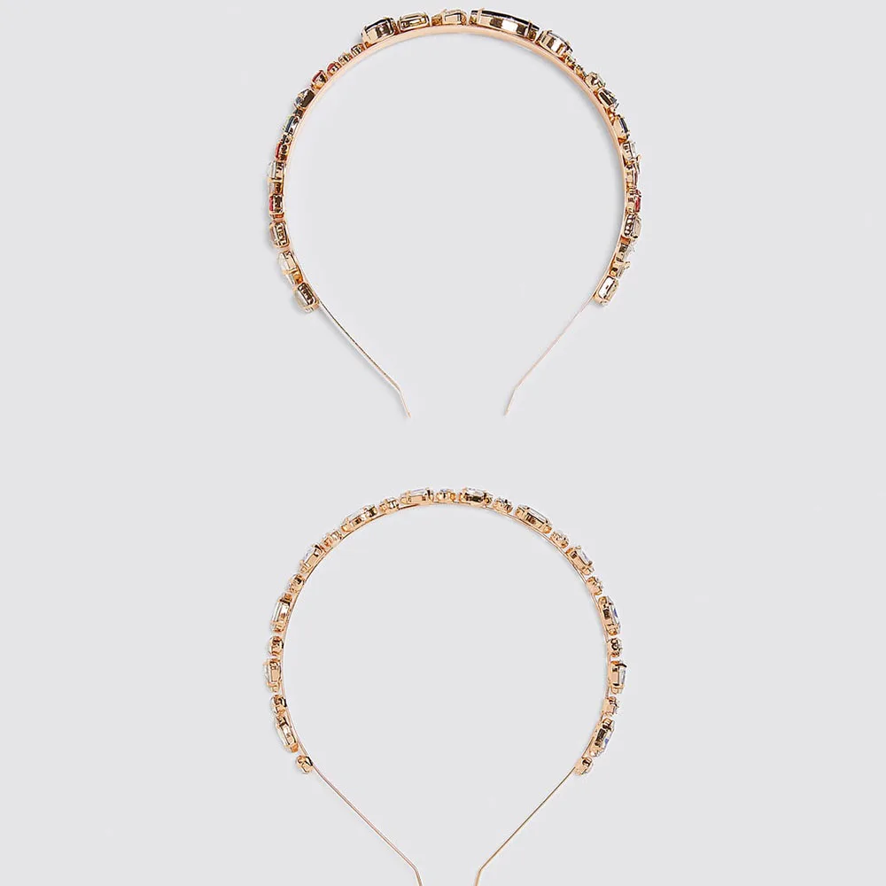ZA модные элегантные волосы с кристаллами обруч для женщин Новинка Boho эффектный обруч для волос головной убор ювелирные изделия Аксессуары для свадебной вечеринки подарок