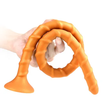 Hot Selling Long Deep Anal Dildo Prostate Massage Colon Plug Sex Toys For Women/Men Masturbator Long Butt Plug Spiral Anal Plug 2