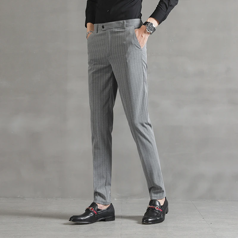 business casual striped pants