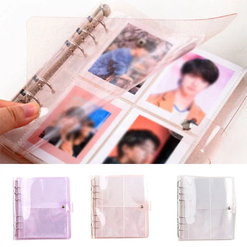 yiwi ins photo album loose leaf binder photocard holder star chaser photocard album collect book card kpop picture case 100/200 Pockets Photo album 3/5 inches Star card protective sleeve Name Card Book Photo Album Card Photocard Name Card ID Holder