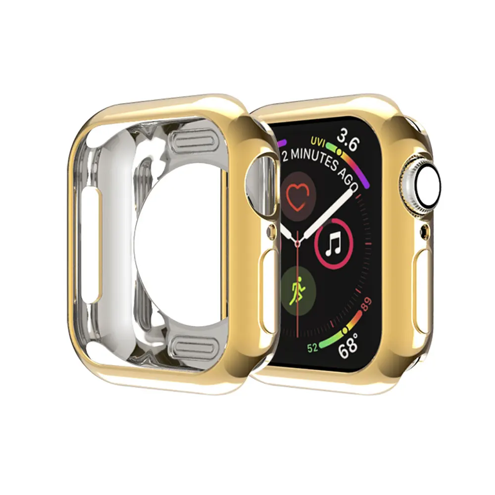 Чехол с рамкой из термополиуретана для Apple Watch 40 мм 44 38 42 серия 5 4 3 2 1 защитный чехол