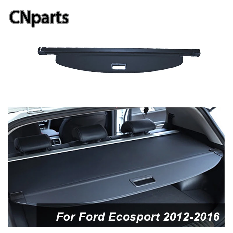 

Auto Parts Car Rear Trunk Cargo Cover For Ford EcoSport 2012-2016 Car-Styling Black Security Shield Shade Auto accessories