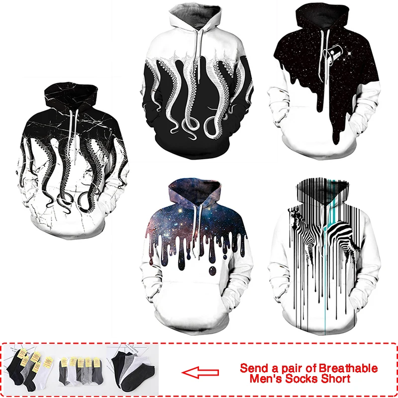 

Fashion 2019 New mens hoodies harajuku streetwear Hip Hop sweatshirt men 3D Hoodie Skateboard Men/Woman Pullover Hoodies