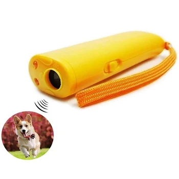 

CD-100 Handheld Ultrasonic Barking Control Device Dog Deterrent Repellent Dog Trainer with LED Flashlight Torch
