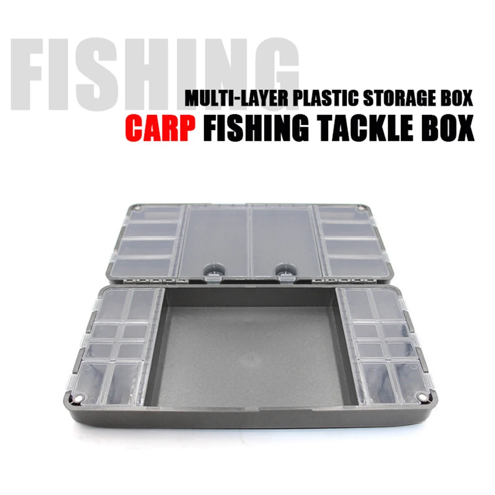 Thickened Carp Fishing Tackle Box Large Capacity Rig Board Storage Case  Fishing Lure Bait Jig Hook Organizer Container