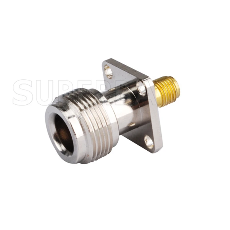 Gold Plated SMA to N Female RF Coaxial Connector Adapter for Electronics