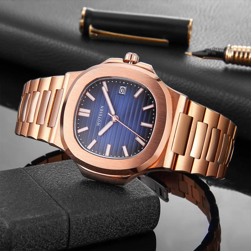 Часы наручные patek Мужские кварцевые в стиле милитари аналоговые со стальным