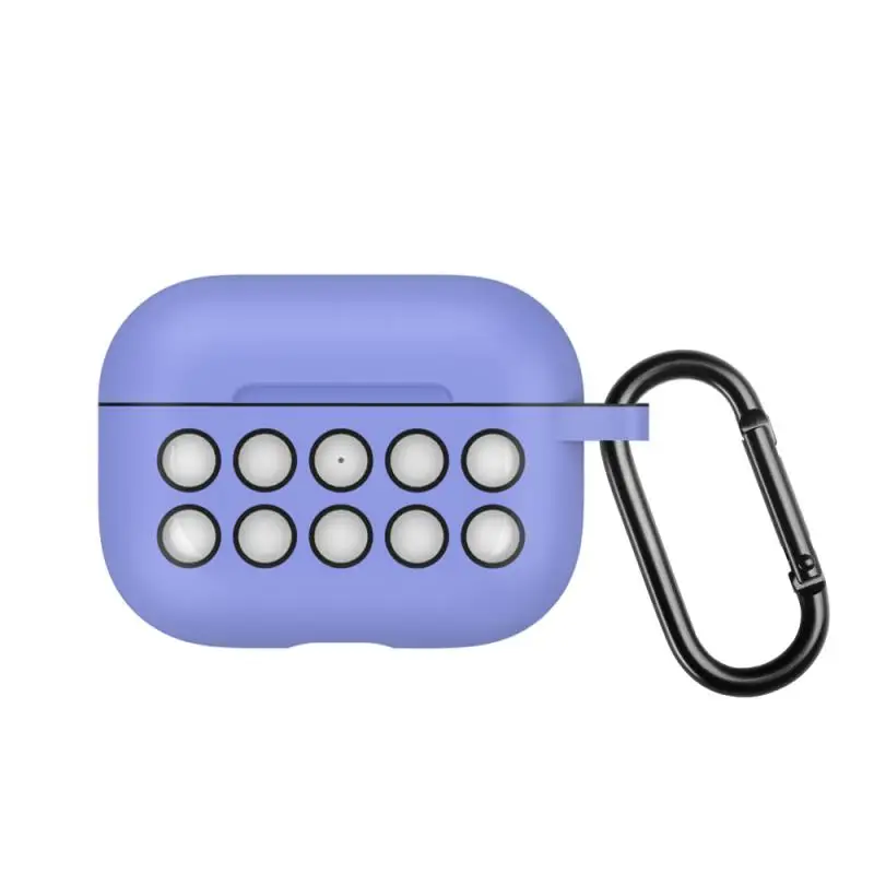 E Подходит для Airpods Pro защита от падения рукав десять отверстий с крючком чехол для Apple Airpods чехол Аксессуары для Airpods - Цвет: E