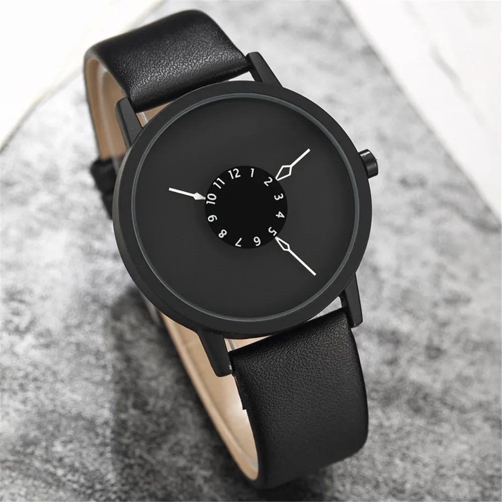 Paidu-Fashion-Cool-Unique-Design-Quartz-Wrist-Watch-Turntable-Black-Dial-Clock-Hours-Mens-Womens-Gift(2)
