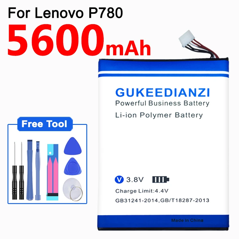 GUKEEDIANZI для lenovo P780 аккумулятор BL211 5600 мАч Сменный аккумулятор для смартфонов lenovo P780