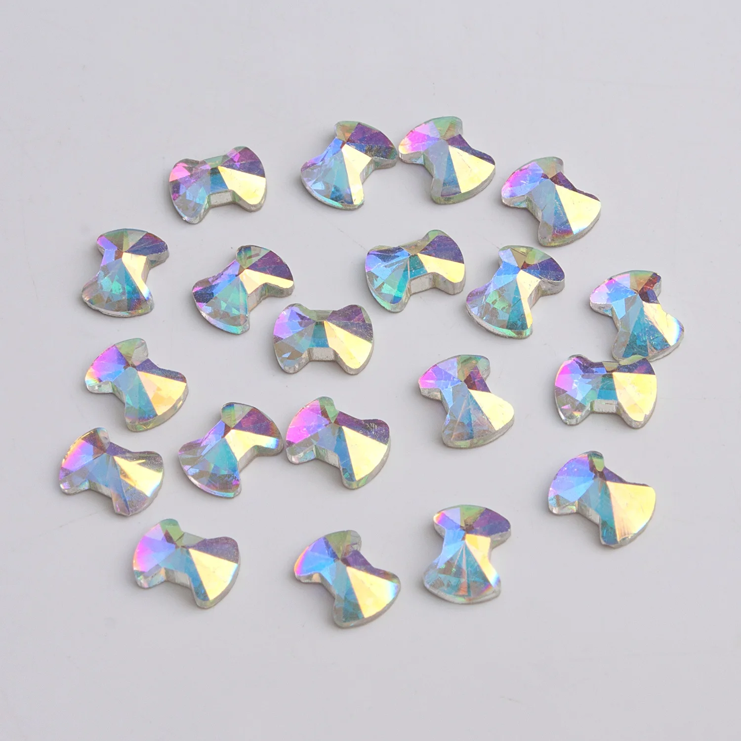 1 Pack Nail Art Rhinestones Flat Shapes Crystals Glass AB Colorful Stones for 3D Nails Art Decoration Manicure Gems Diamonds - Цвет: BB301