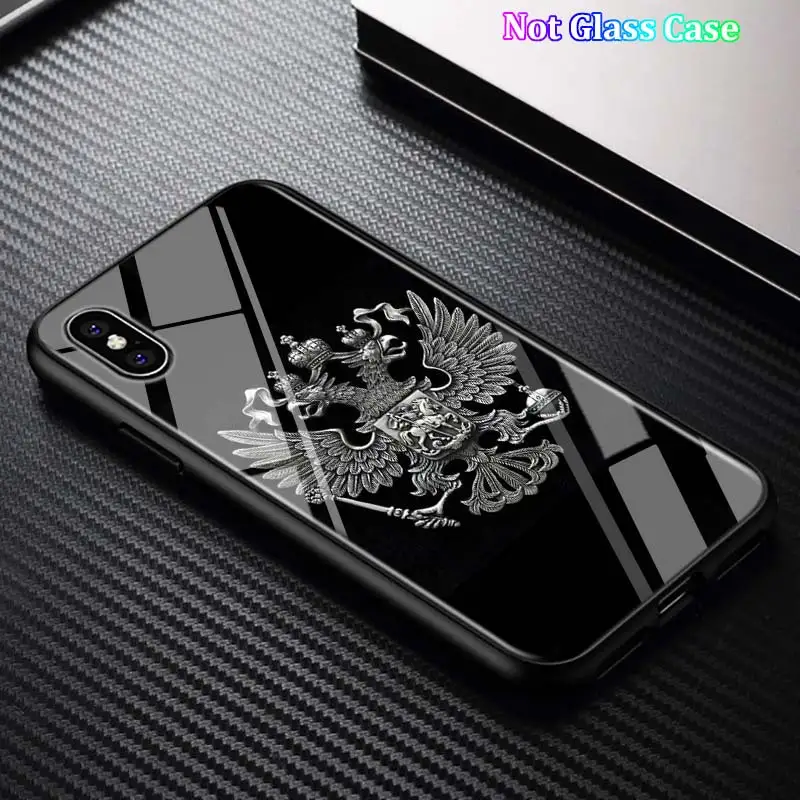 Черный чехол с национальным флагом России для iPhone 11 11Pro X XR XS Max для iPhone 8 7 6 6S Plus 5S 5 SE глянцевый чехол для телефона - Цвет: Style 15