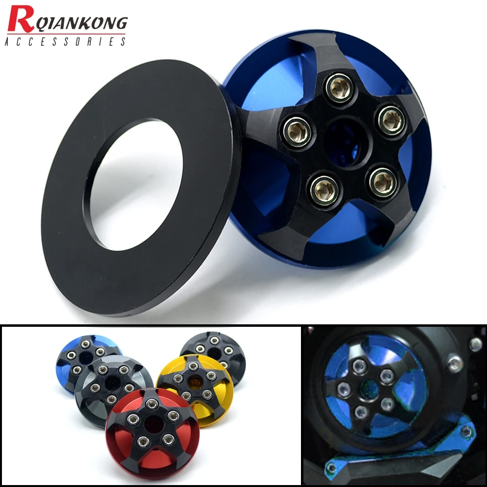 

YZF-R3 Motorcycle Aluminum Left Side Engine Protective Plug Cover Guard Motorbike Engine Protector For Yamaha YZF R3 2015 2016