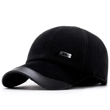 Новая осенняя и зимняя хлопковая бейсбольная кепка, уличные теплые шапки с ушками, регулируемая Зимняя кепка для водителя грузовика, универсальные дикие шапки для мужчин и женщин