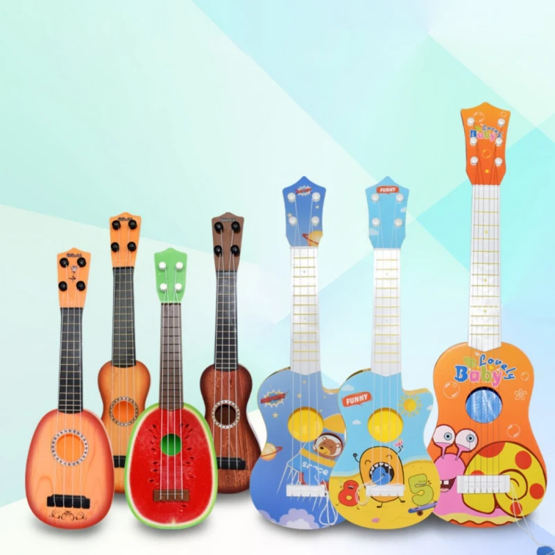 Funny Ukulele Musical Instrument Kids Toys Cartoon Bear Ukulele Children Play Game Education Christmas Birthday Gift Ukulele Aliexpress