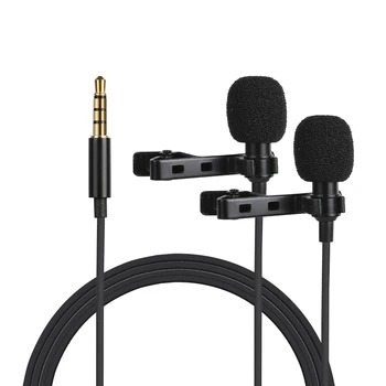 

ADAI MC-LM300 4m double lavalier microphone-interview recording microphone speech short video microphone